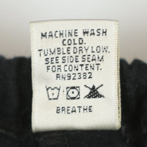 Prana Women's Small Black Drawstring Mid Rise Straight Leg Capri Knit Pants - Picture 8 of 8